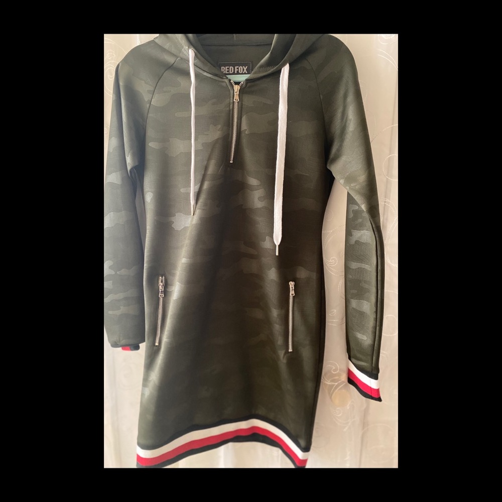 Sweatshirt Dress Army Fatigue